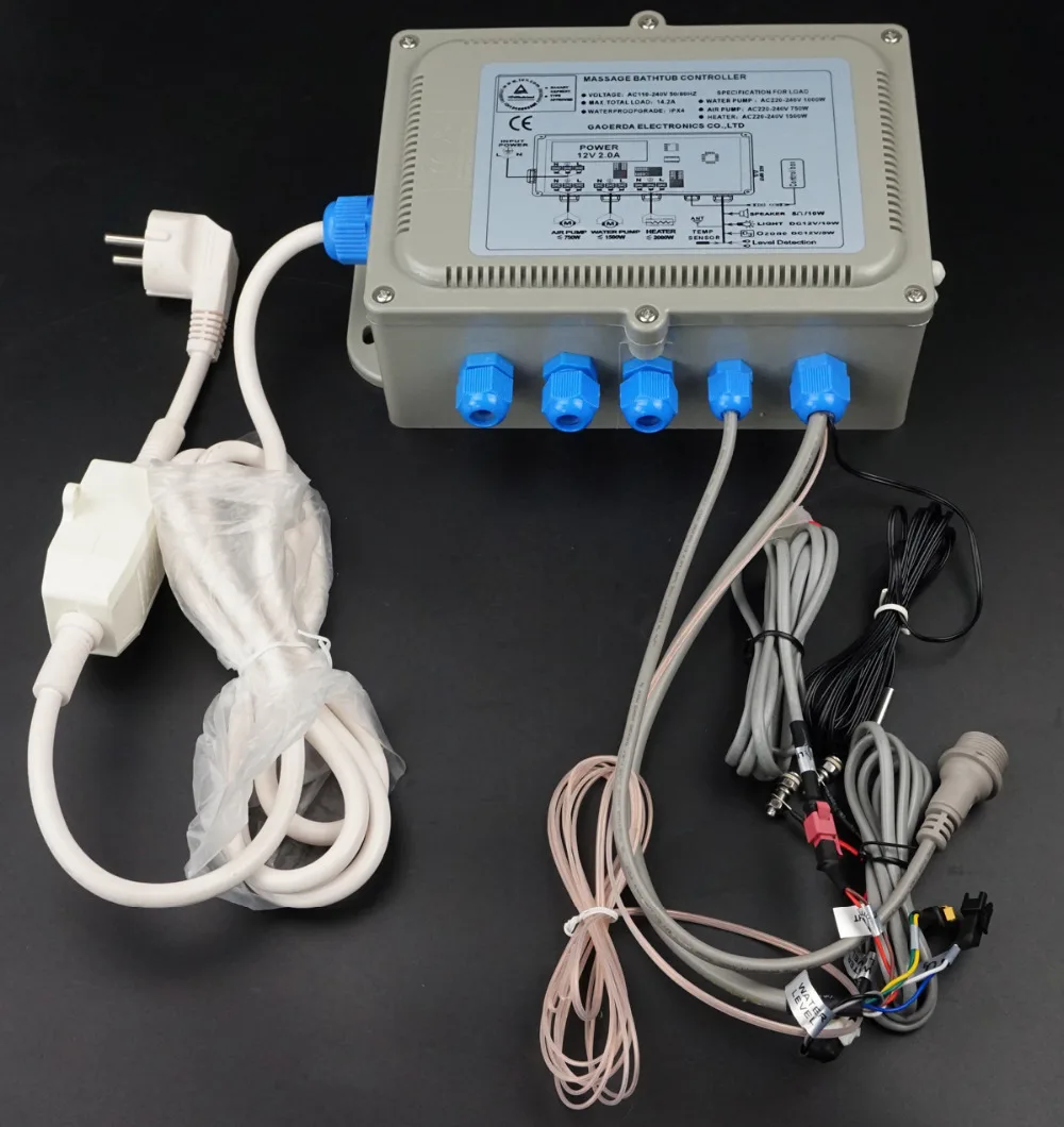 massage bathtub control system whirlpool controller include keypad 220V and 110V opetion GD-370B | Обустройство дома