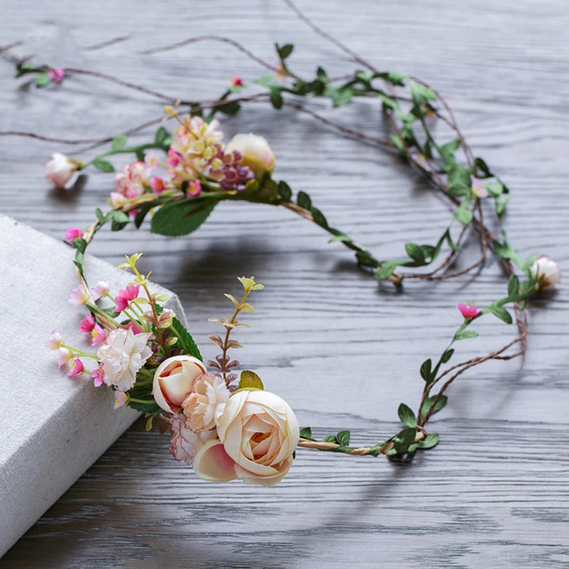 Венок для волос в богемном стиле с изображением ангела цветов и лозы | Украшения