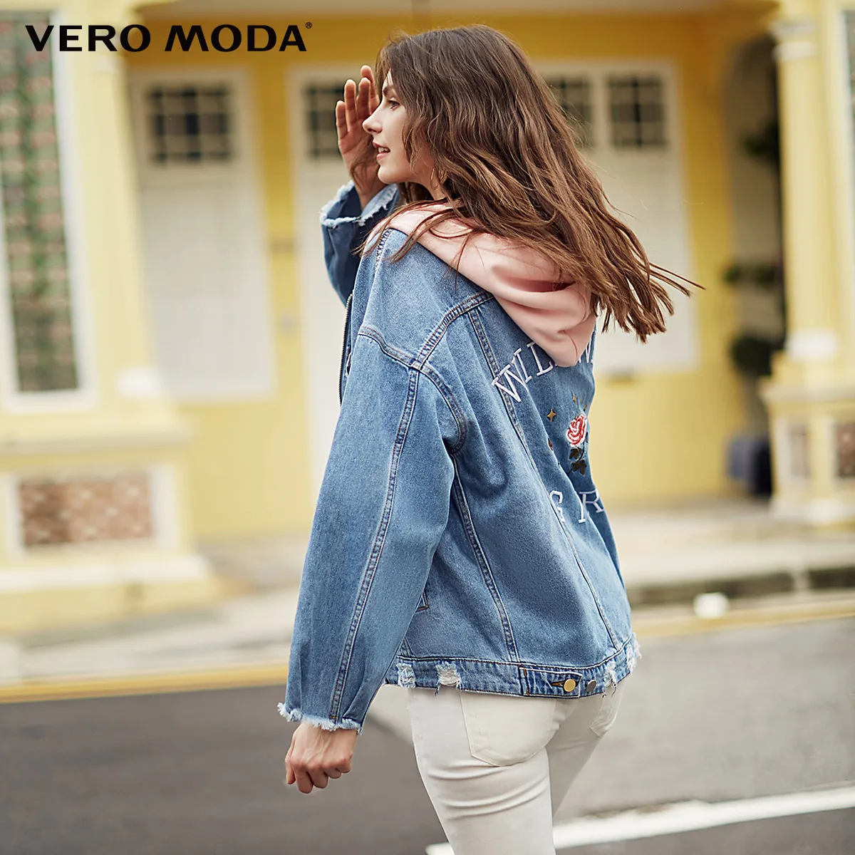Vero Moda ковбойская джинсовая короткая с капюшоном куртка женская| 318157509|Женские