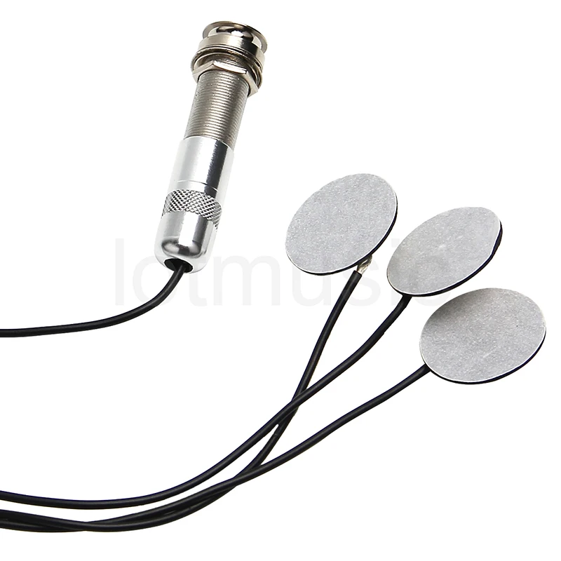 Sound Pure 3 Sensor Guitar Pickup Bridge Plate Transducer with Jack Pack of 5 | Спорт и развлечения
