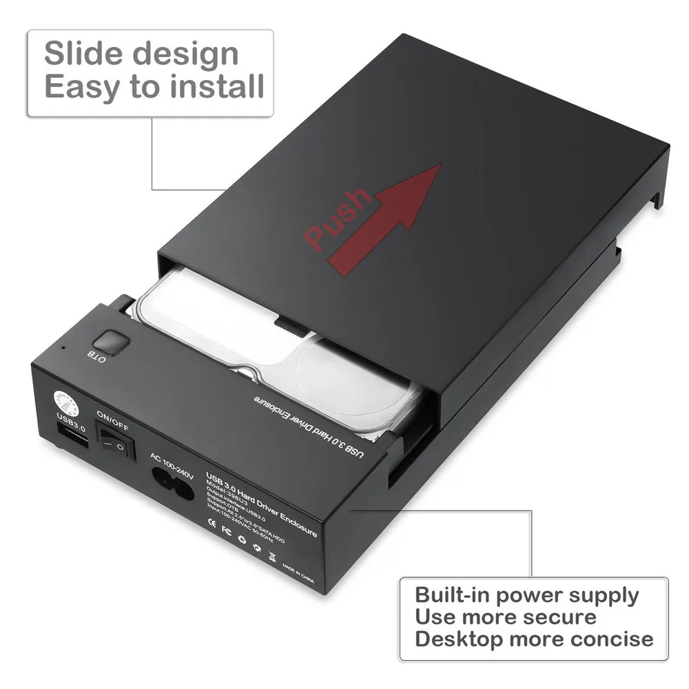 Внешний инструмент корпус для жесткого диска USB 3 0 к SATA док станции 2 5/3 5 дюймового