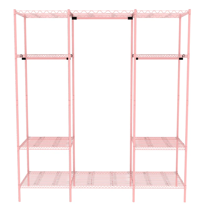 Cabinet product family oxford simple wardrobe door curtain mesh shelving structure of large capacity | Мебель