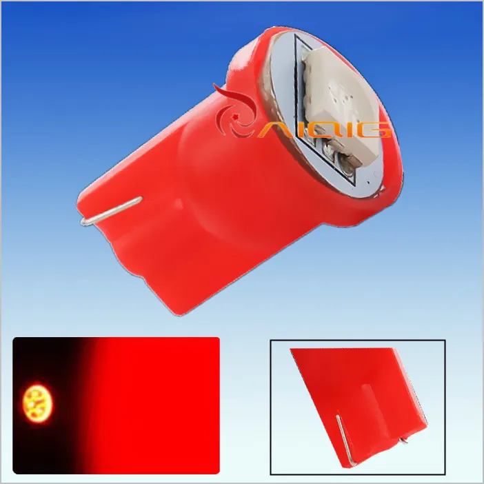 Светодиодная лампа T10 1 SMD 5050 красная 194 W5W для салона автомобиля 501 автомобильные