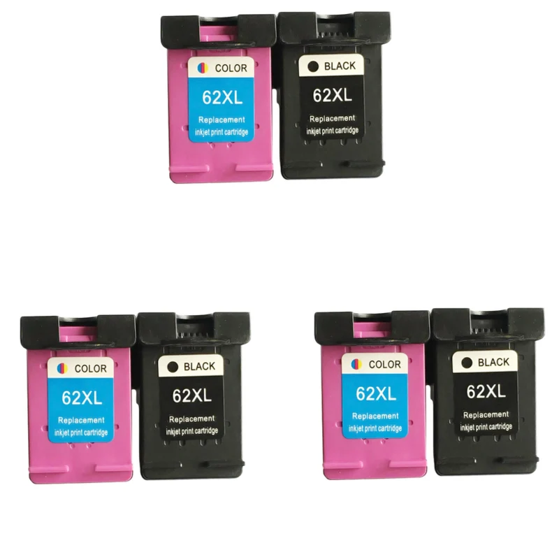 6PK для HP 62 XL hp62 чернильный картридж Envy 5640 5660 7640 5540 5544 5545 5546 Officejet 5548 5740 5741 5742 5743 5744 5745 |