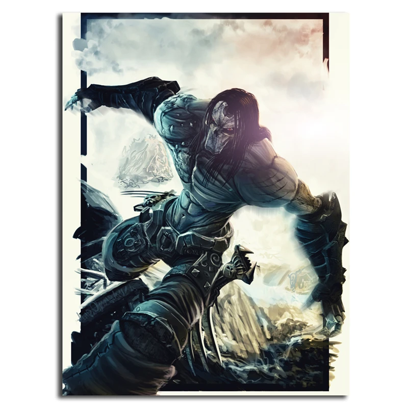 Death Darksiders 2 обои художественный холст постер картина маслом Настенная печать