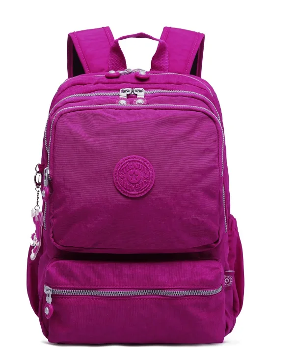 purple red TEGAOTE Wome рюкзак школьный для девочек-подростков нейлоновый Повседневный Mochila Feminina с защитой от кражи USB зарядка Рюкзак для ноутбука Sac A Dos - Цвет: purple red