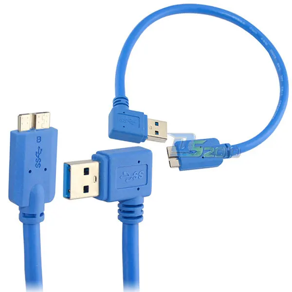 Высокое качество 11 &quot30 см USB 3 0 левый угловой A штекер Micro B 10 PIN удлинитель |