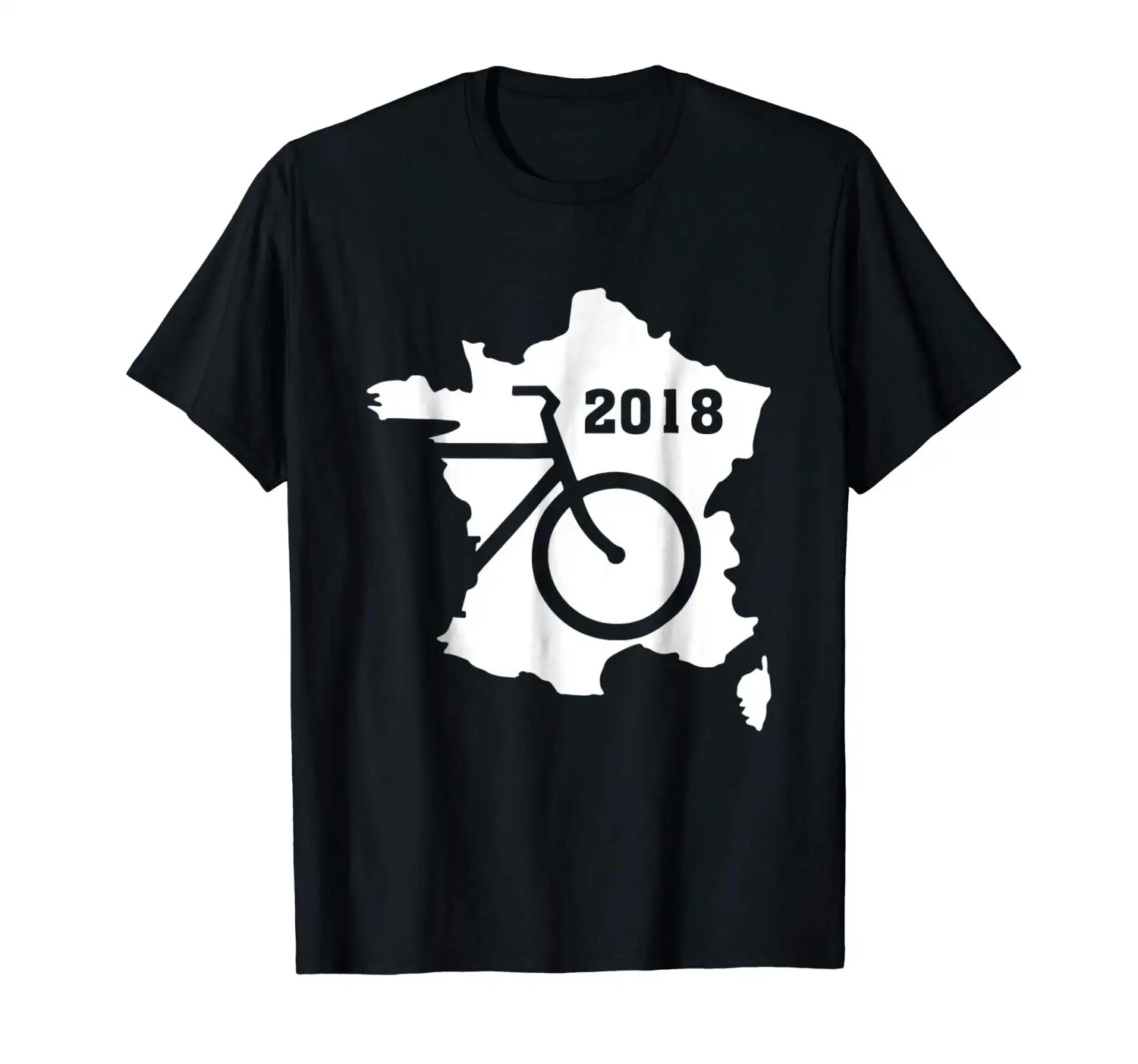 

Tour France 2018 T Shirt / Bike France Map Shirt Adult T-Shirt S-3Xl Fashion Unique Classic Cotton Men top tee