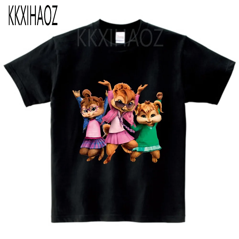 Детская летняя футболка с коротким рукавом 2020 куртки Alvin и The Chipmunk одежда для