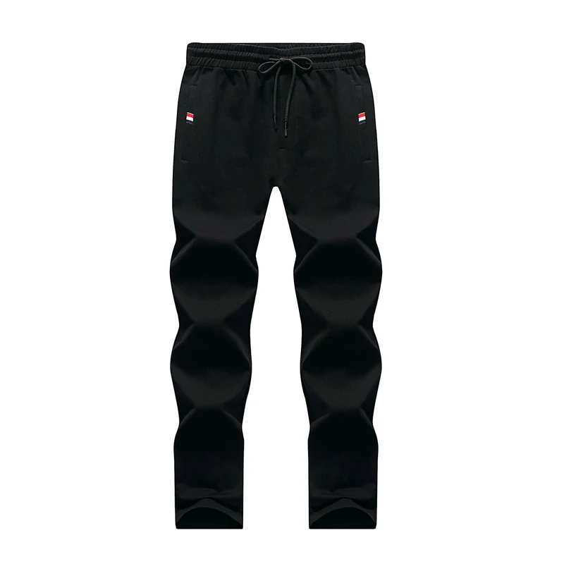 Для мужчин Повседневное Треники эластичный пояс Slim Fit Хлопок бегунов Брюки для девочек осень г. Для Мужчин серый сплошной тренировочные штаны Размеры 4xl Лидер продаж 20236