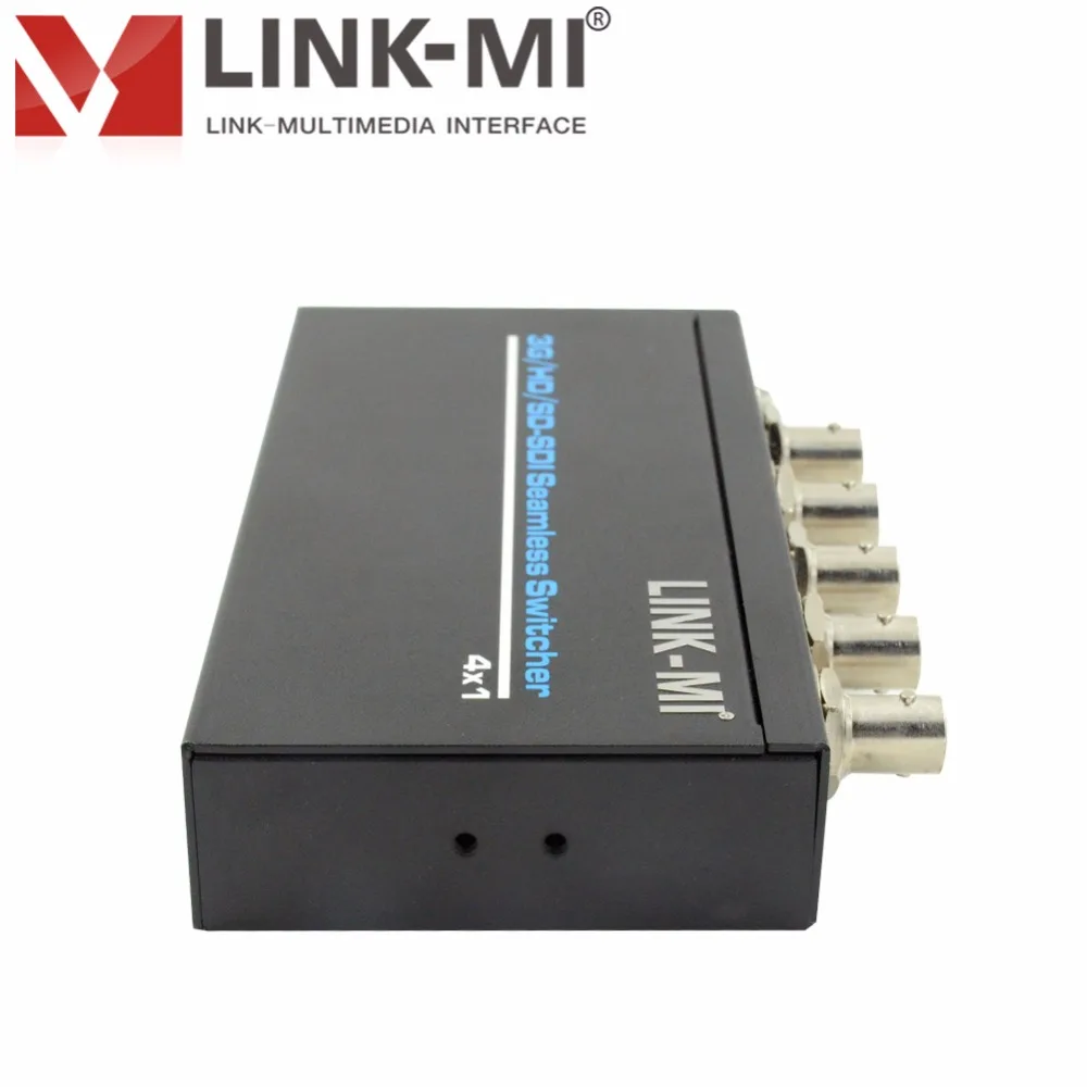 LINK MI S401 SDI/HD SDI/3G SDI бесшовный коммутатор 4x1 преобразователь последовательный
