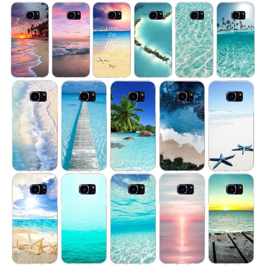 Мягкий силиконовый чехол из ТПУ 91AQ Sea of Love для samsung Galaxy s6 s7 edge s8 s9 plus чехол|Бамперы| |