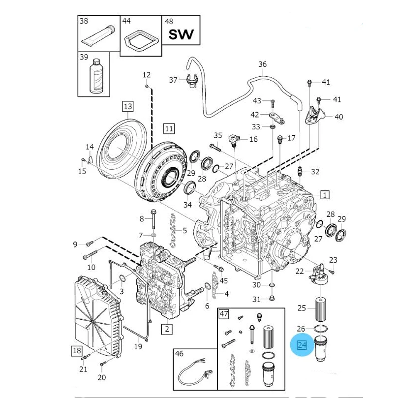 Коробка передач масляного фильтра Авто для Volvo V40 S60 C30 V50 V60 31256837|Масляные фильтры| |