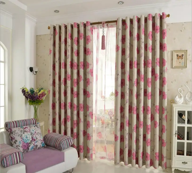 Американский стиль страна шторы для гостиной сад занавески окна спальни занавес