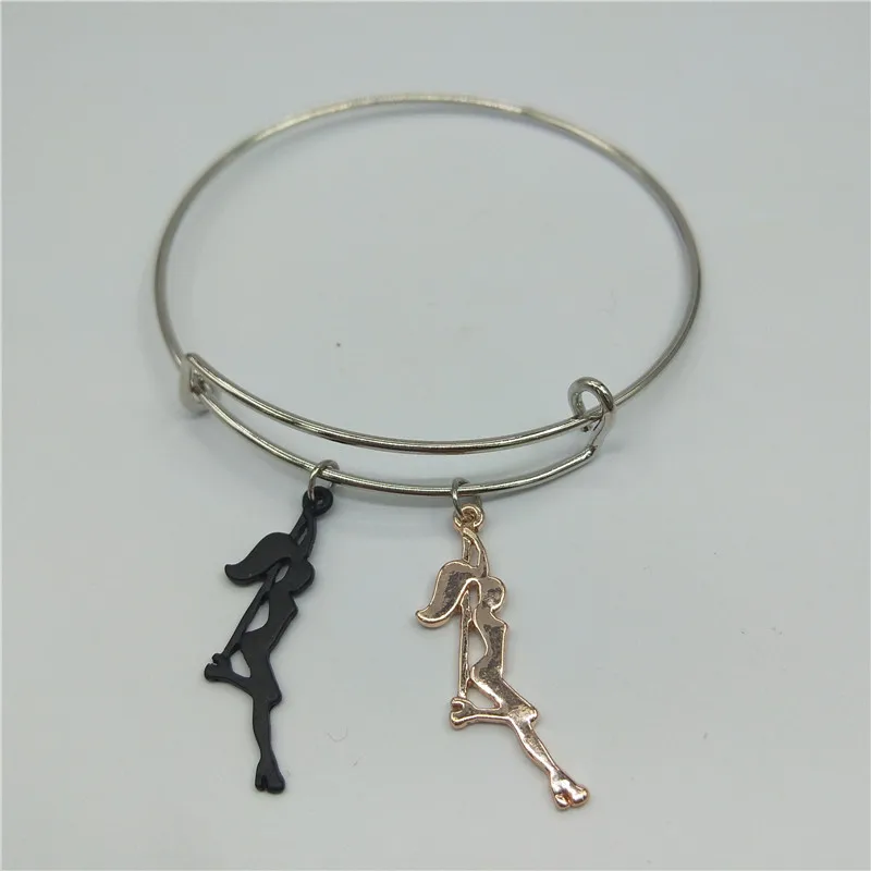 Модные браслеты брелоки в виде танцовщицы на шесте подарок для девичника женские