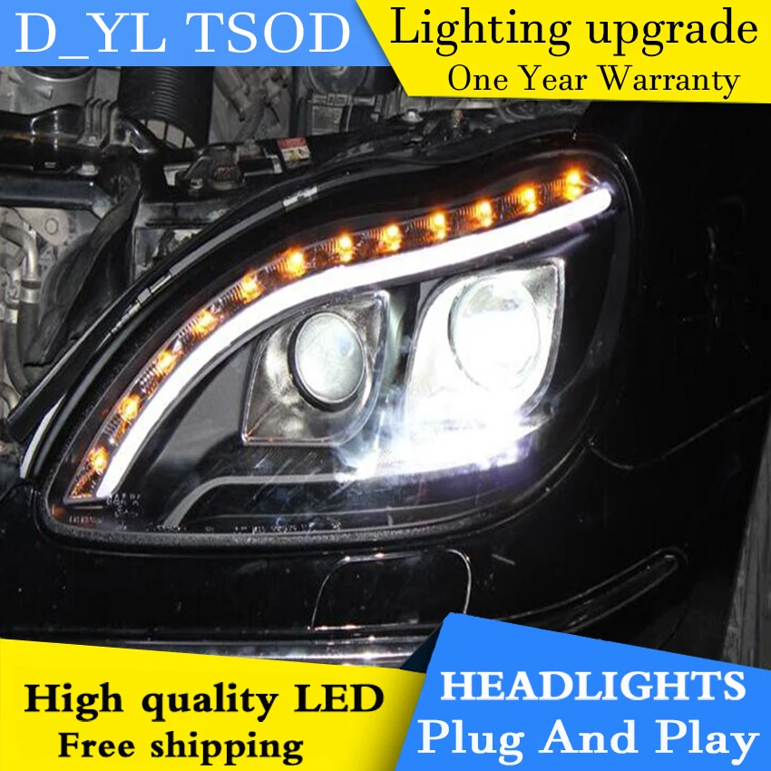 Стайлинг автомобиля для S280 S320 S500 S600 фары 1998 2001 W220 светодиодный ные DRL Биксеноновые