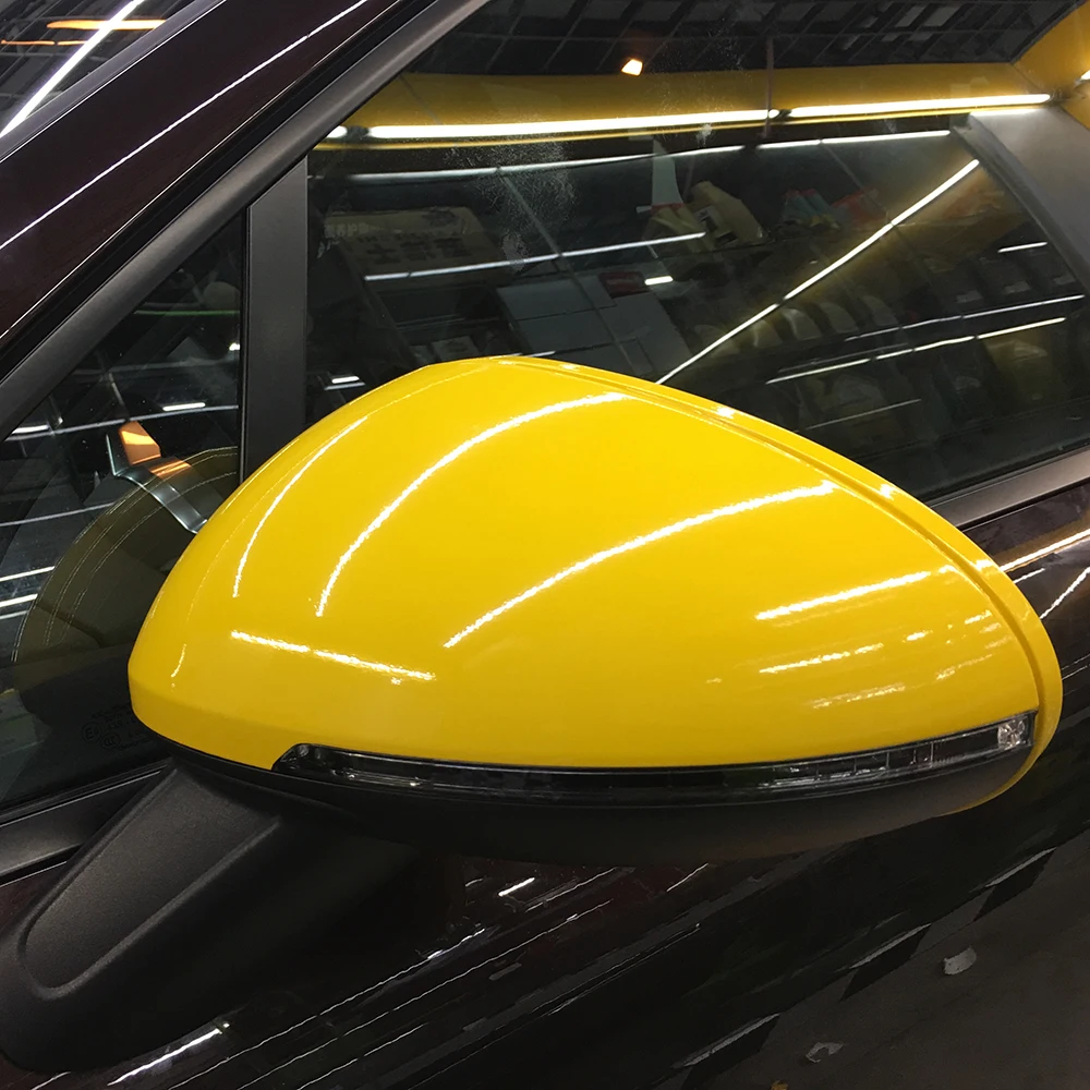 Зеркало заднего вида из углеродного волокна матовая ледяная виниловая пленка