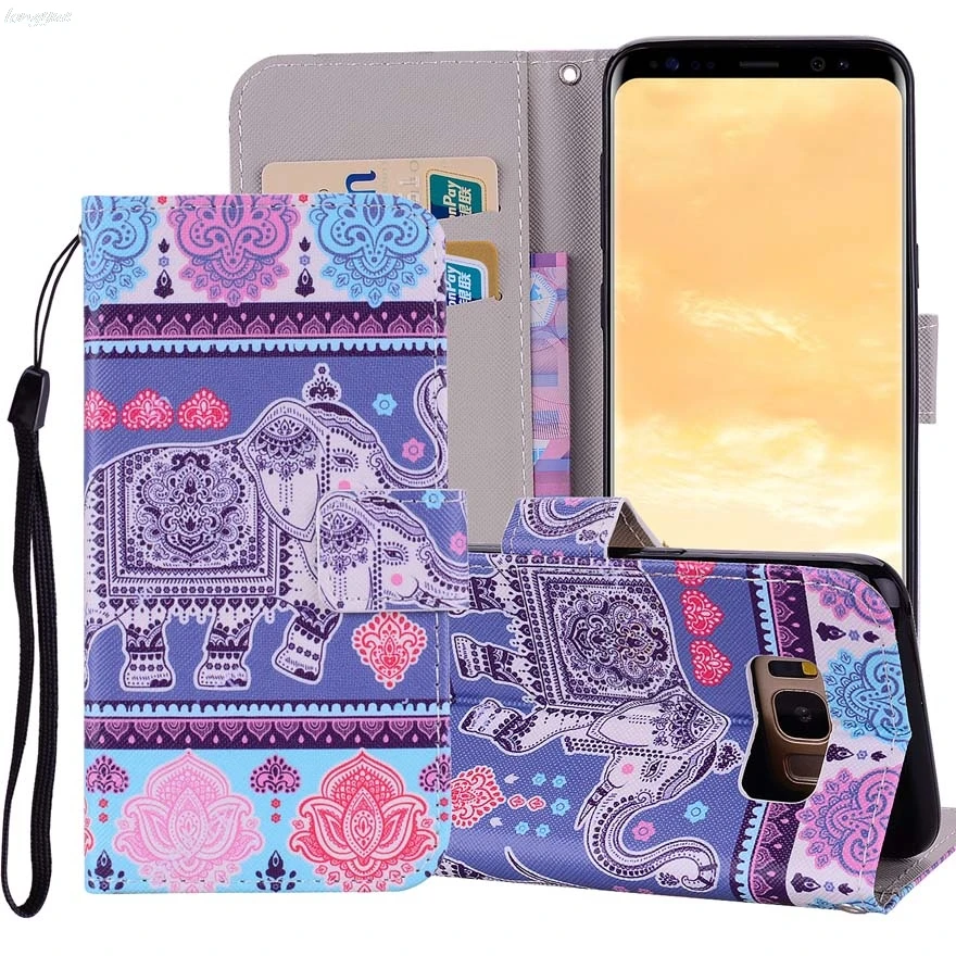 Флип чехол бумажник для samsung Galaxy S8 S 8 G950 G950FD SM-G950FD S9Plus кожаный телефона S5 S6 S7 7 край