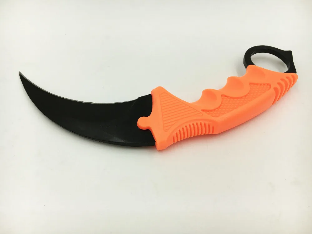 Нож-коготь CS GO нож для шеи с ножнами игровой нож-коготь тигровым зубом оранжевая