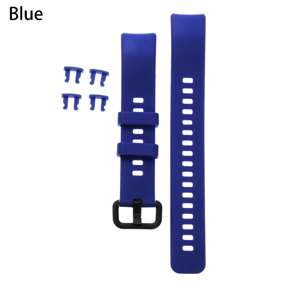 blue Модные Классические силиконовые часы, браслет, ремешок, спортивные Смарт-часы, ремешок, фитнес-трекер для huawei Honor Band 4 - Цвет: blue
