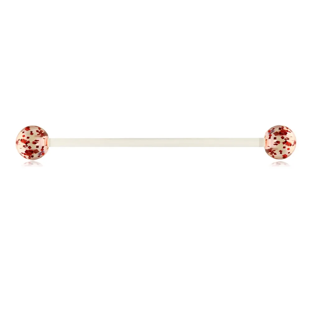 JUNLOWPY 4PC Stainless Steel 16G 14G Industrial Barbell Earring Tragus Cartilage Ear Piercing Sexy Body Jewelry For Women Men