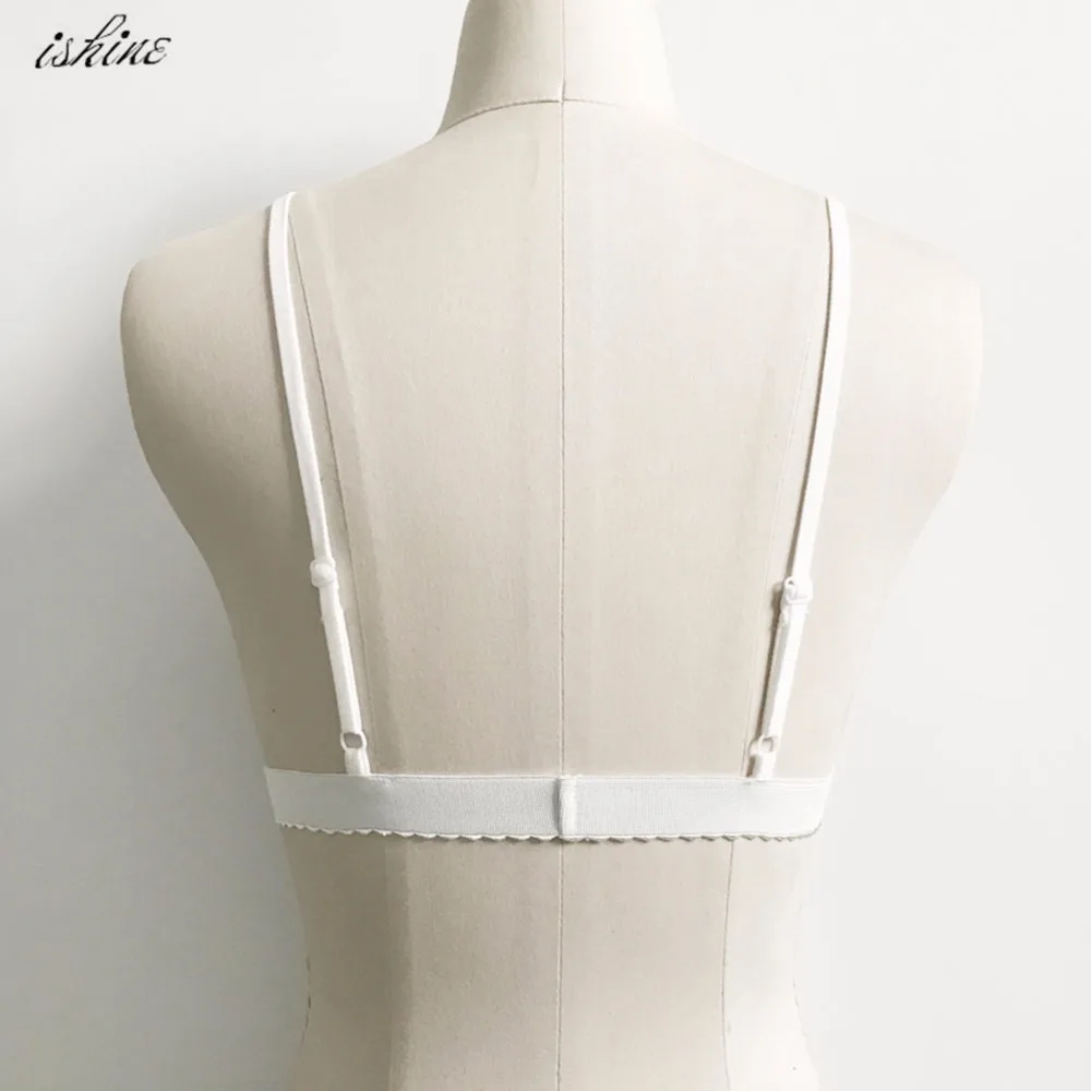 Белый кружевной бюстгальтер с цветочной вышивкой сексуальный черный