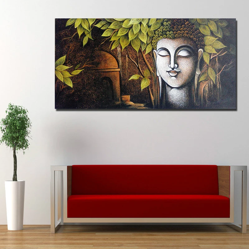 Картина будды на холсте настенная плакат принты современная картина Настенная