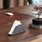 Бетонная коробка для салфеток для снежных гор, силикагелевая форма, многофункциональная коробка с дистанционным управлением для гостиной, цементная коробка