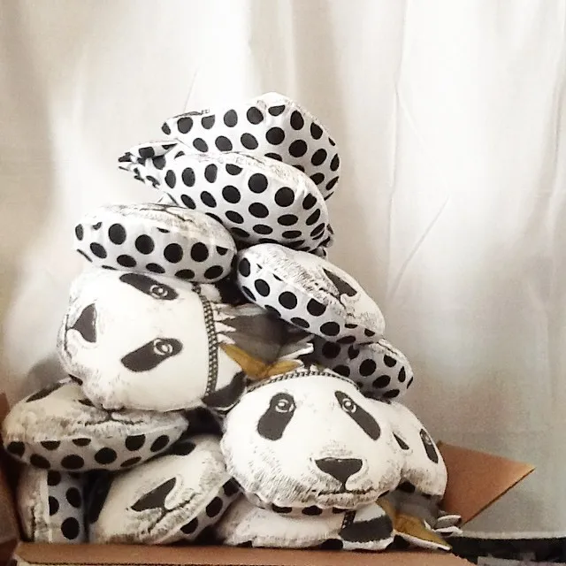 Плюшевая мягкая подушка индийская Лыжная панда Агнесс плюшевая кровать диван