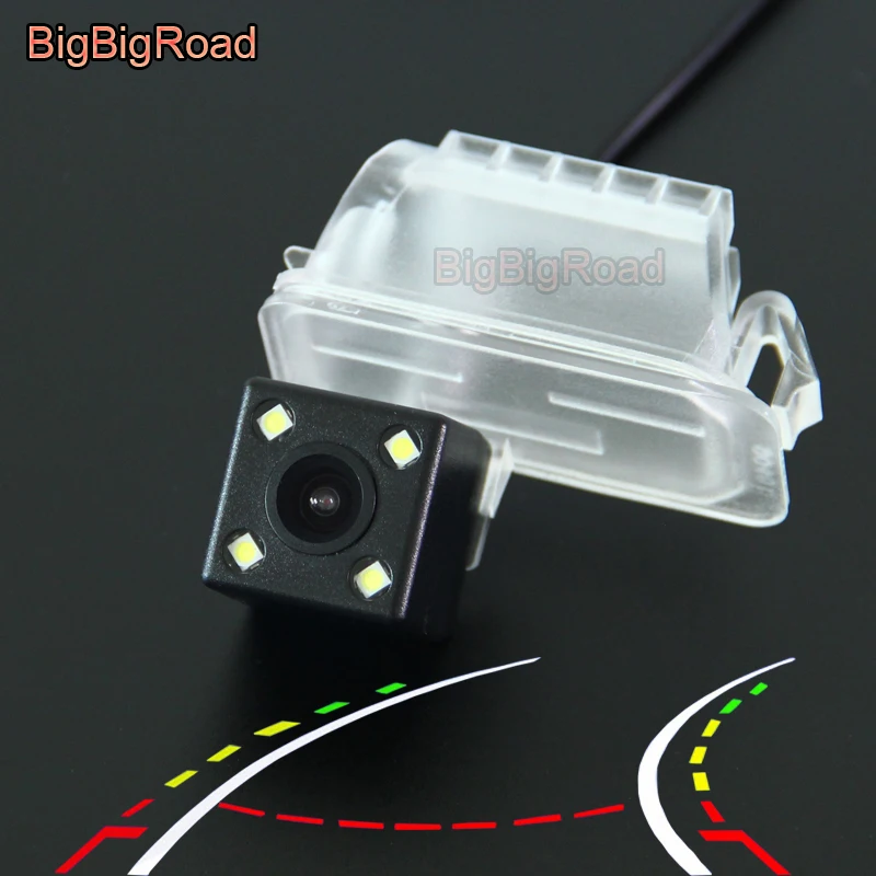 

BigBigRoad Car Intelligent Dynamic Trajectory Tracks Rear View CCD Camera For Ford Mondeo Kuga Fiesta Focus 2 C-Max C Max CMax