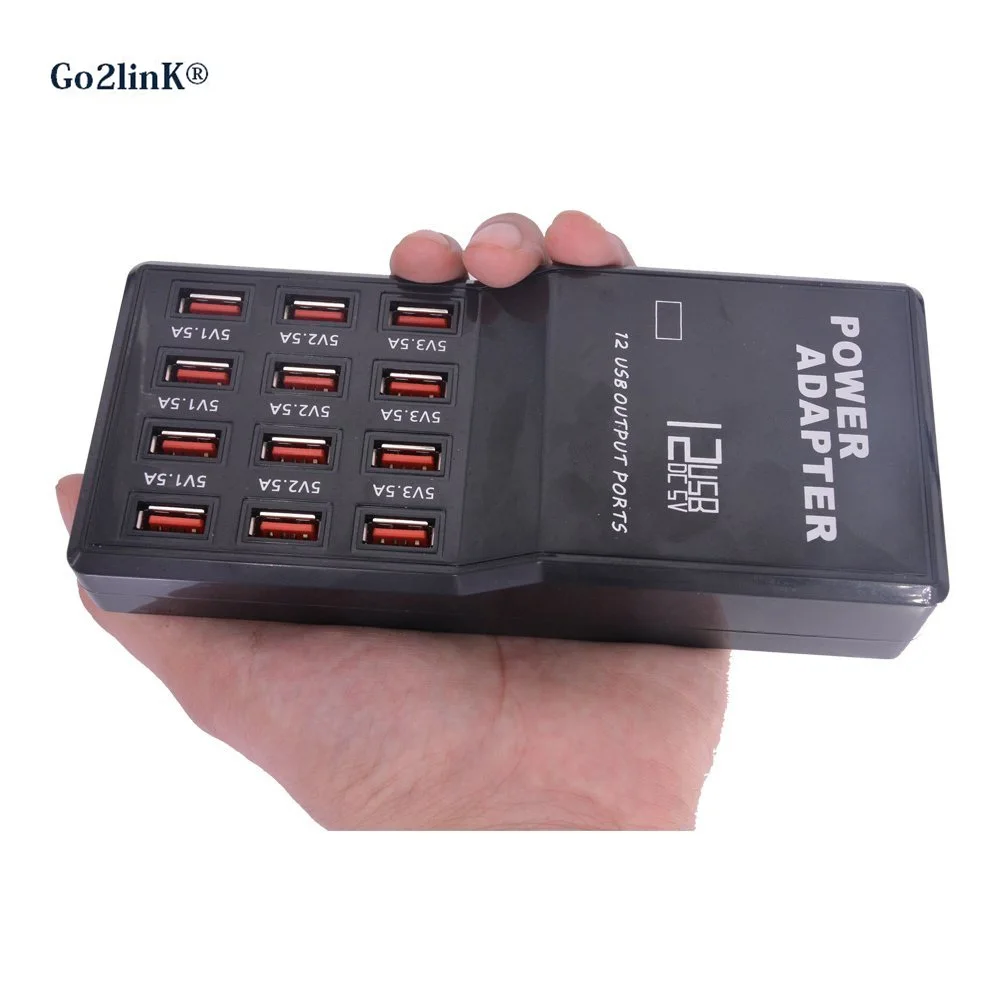 Go2linK мульти 12 портов зарядка USB настольное зарядное устройство для смартфона