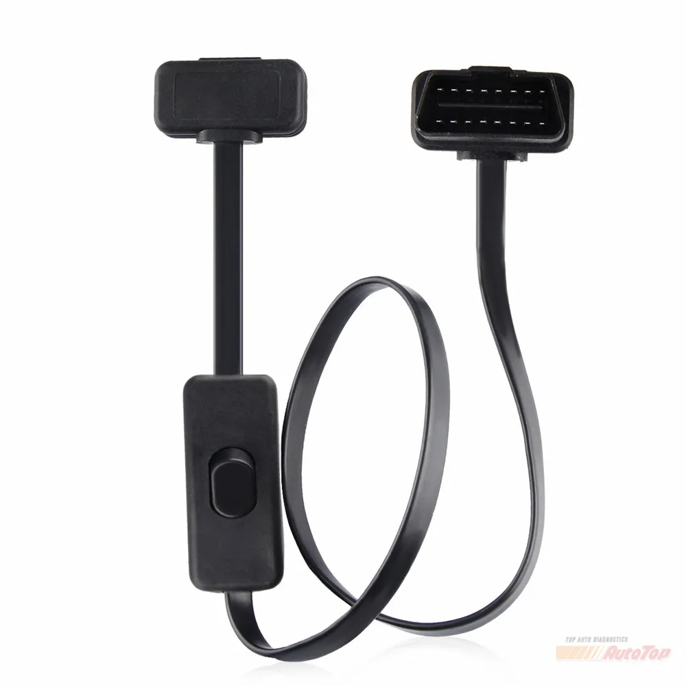 ELM327 кабель для 16Pin OBD2 разъем OBD 2 кабель 16Pin гнездовой разъем OBD II OBD2 с переключателем диагностический разъем для ELM327