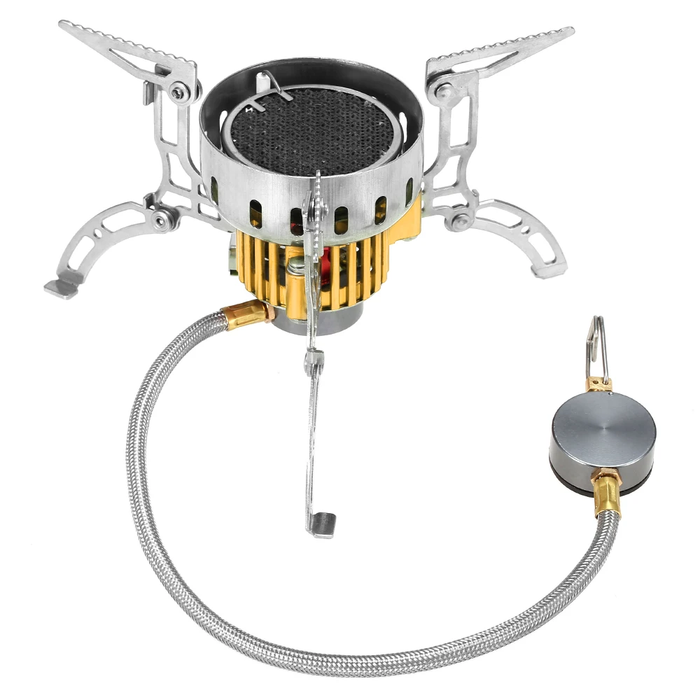 Ветрозащитная большая мощная сплит типа напольная походная плита для пикника