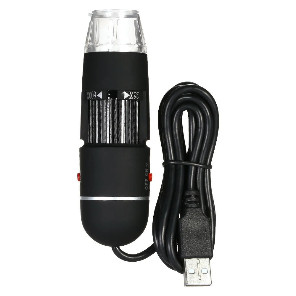 25X-600X USB цифровой микроскоп зум эндоскоп Лупа пайка электронный микроскоп с 8 светодиодный светильник универсальная подставка