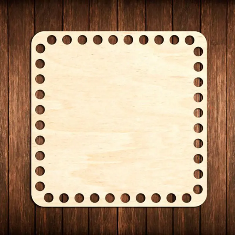 

20 pieces square wood Bottom basket Bottom cut out unfinished blank wood cross stitch