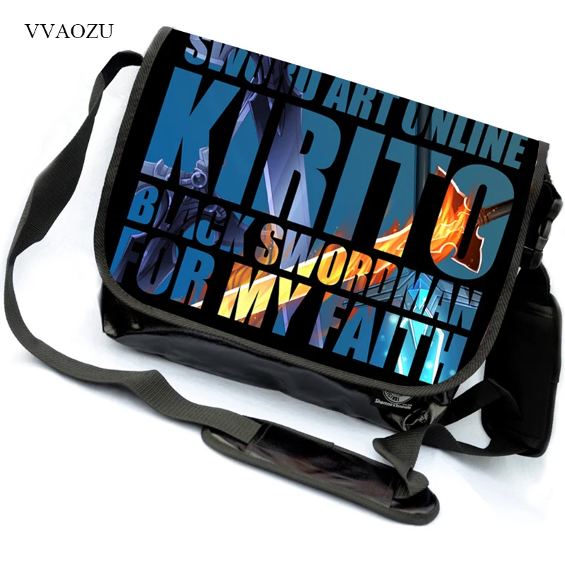 

Anime Sword Art Online Cartoon SAO Shoulder Bag Canvas Messenger Crossbody Travel Bags Bolsa Feminina