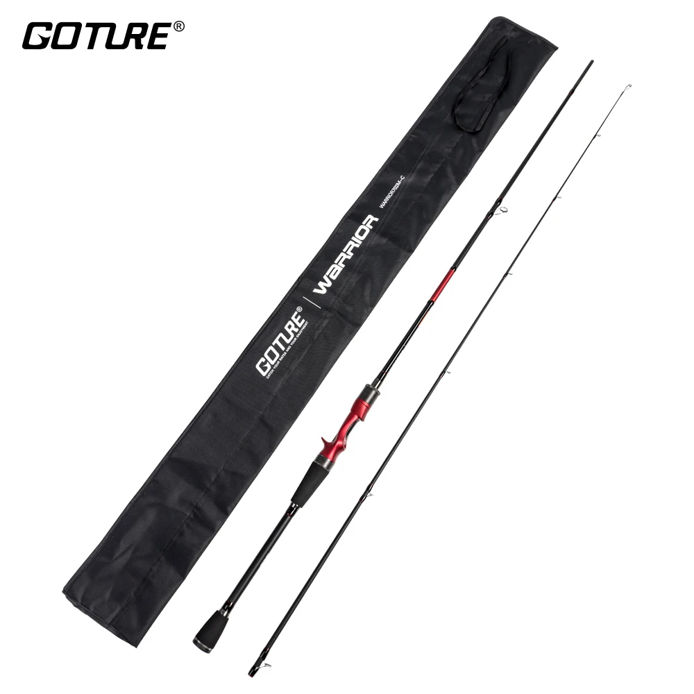 Goture, серия WARRIOR, средне-быстрое действие, приманка, удочка, 2,1 м, спиннинговое удилище или литье, 2 секции, сверхлегкие рыболовные снасти