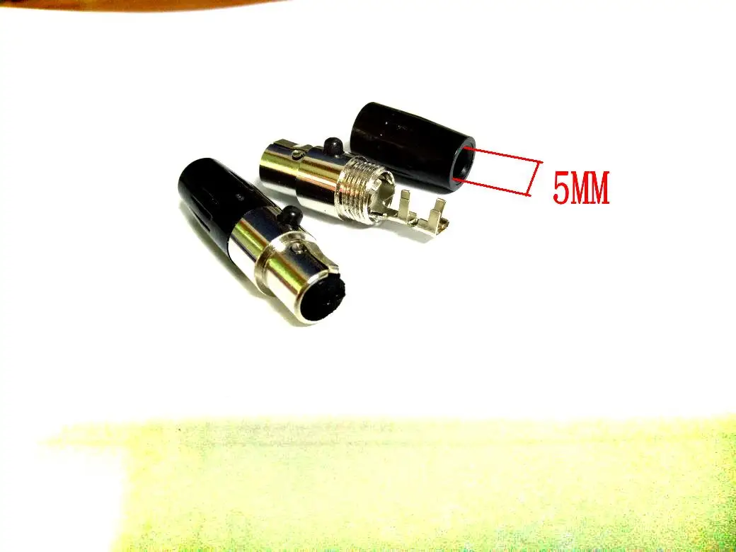 

10pcs copper Mini 5pin MINI XLR IN-LINE Female Jack adapter