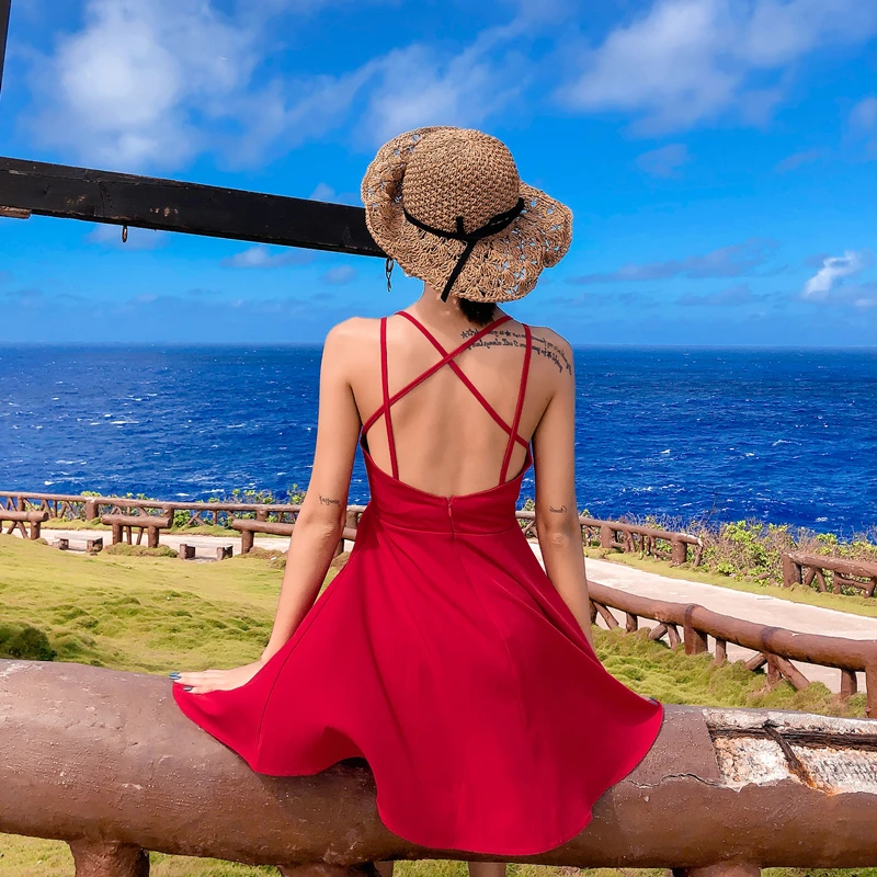 Летние женские Гей сексуальное платье с v-образным вырезом пляжные платья летние