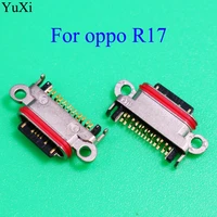 yuxi for oppo r17 micro usb jack charging port connector dock tail plug repair parts