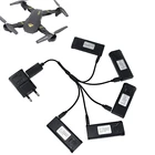 Аккумулятор Lipo 3,7 в 900 мАч с зарядным устройством для VISUO XS809 XS809S XS809HW XS809W, запасные части для радиоуправляемого квадрокоптера, аксессуары для Дронов, 5 шт.