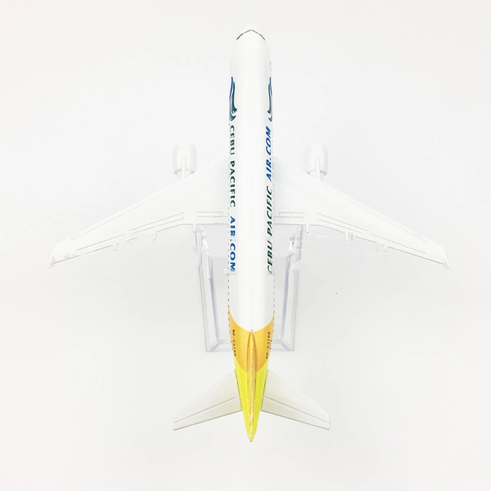 Фото Модель самолета Airbus A320, Себу, Тихоокеанский, филиппинский, 16 см, из сплава, 1/400 масштаб, игрушки для детей, подарок для коллекции №3