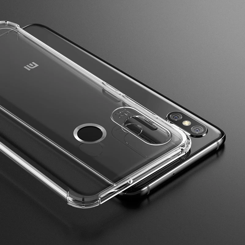 Мягкий ТПУ Силиконовый противоударный чехол для Xiaomi Redmi S2 6 Pro Note 5 кристально