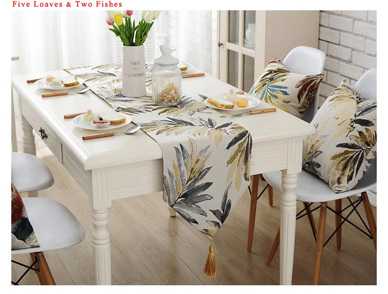 Прямые продажи с фабрики скатерть для вечерние листья настольные флаги