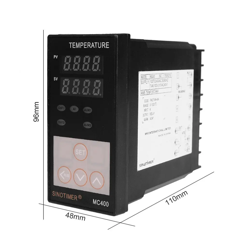 SINOTIMER Universal Input PID Temperature Controller Thermostat Sensor K Thermocouple Regulator Relay Output Heat Cool Alarm | Инструменты