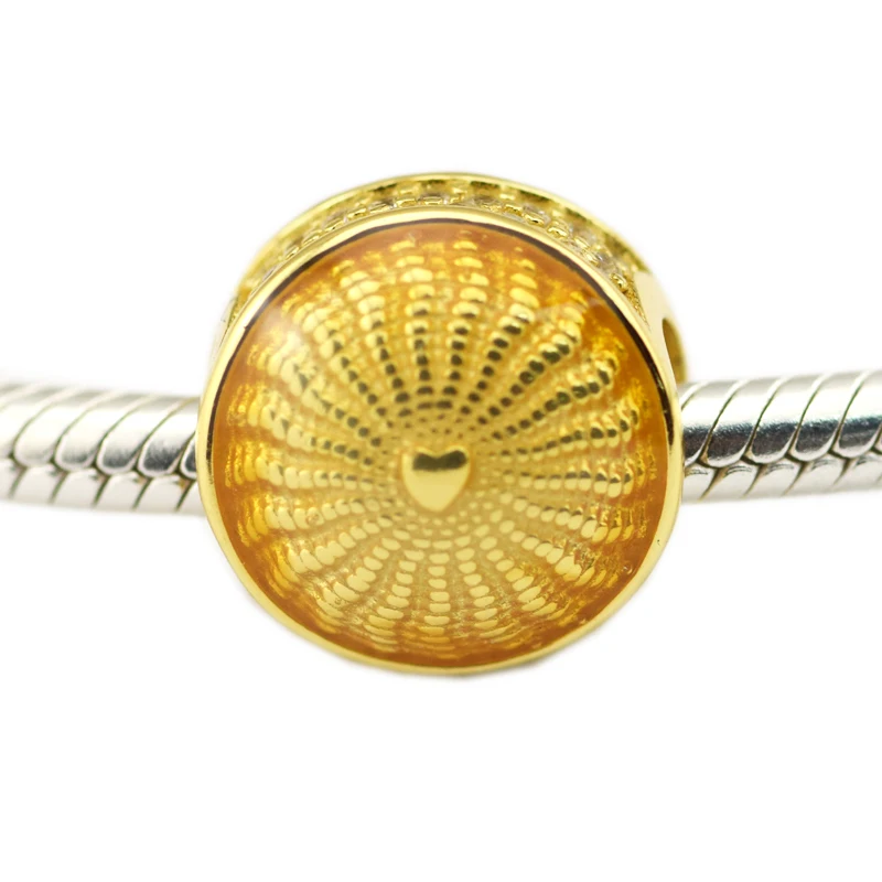 

Rays of Sunshine Charm sterling silver jewelry Fit Original Bracelet & Necklace Beads for women DIY Fashion Jewelry