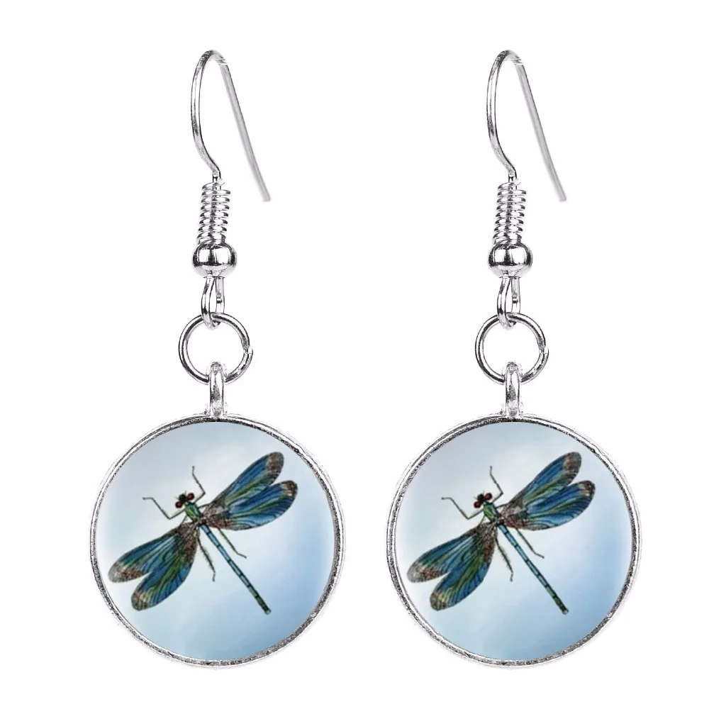 Женские серьги в виде зеленой стрекозы SONGDA серьги-подвески с кристаллами и