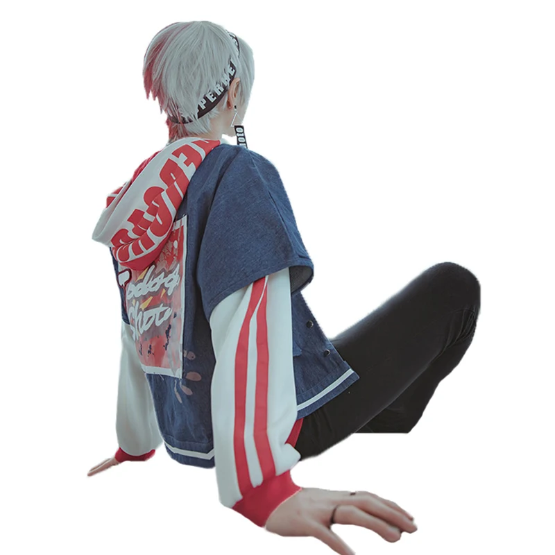 Мой герой Академии Boku герой Hero еженедельно шото Todoroki шото Косплэй костюм, полный набор с аксессуарами