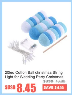 4 Colors 20Pcs/lot Led Cotton Ball String Light LED Garland Fairy Lights Christmas Lights For Party Wedding Bedroom Decoration