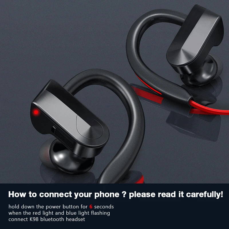 Спортивные Bluetooth наушники CBAOOO беспроводные водонепроницаемая гарнитура с